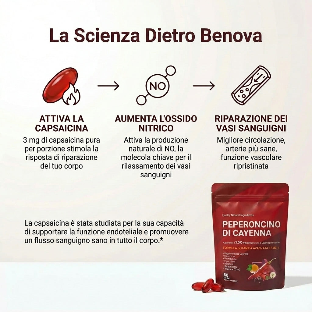 Benova Peperoncino di Cayenna Capsule Molli