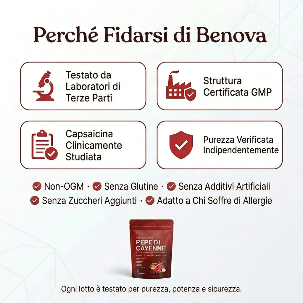 Benova Peperoncino di Cayenna Capsule Molli