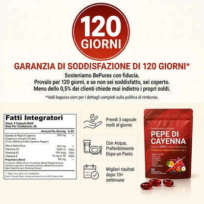 Benova Peperoncino di Cayenna Capsule Molli